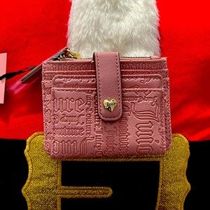 Juicy pink card/coin case wallet